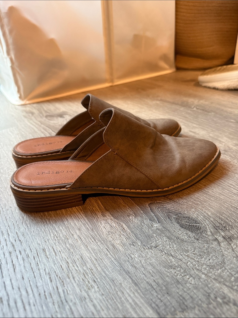 Report Taupe Slip-On Mule Flats - Picture 5 of 5